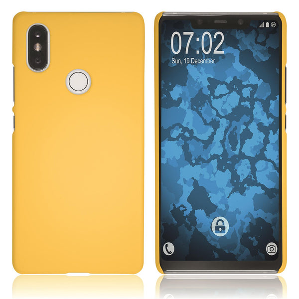 Hardcase für Xiaomi Mi 8 SE gummiert gelb