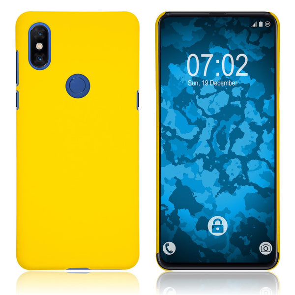 Hardcase für Xiaomi Mi Mix 3 gummiert gelb