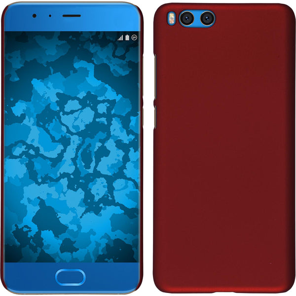 Hardcase für Xiaomi Mi Note 3 gummiert rot