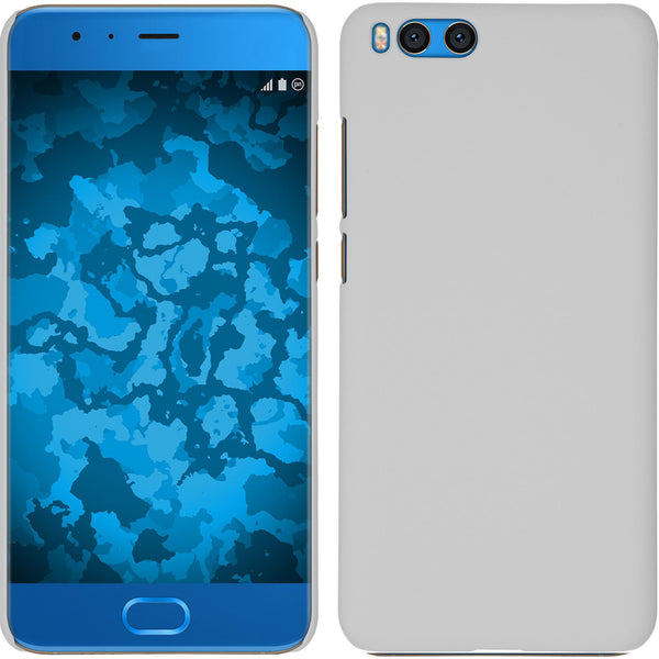 Hardcase für Xiaomi Mi Note 3 gummiert weiﬂ