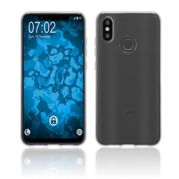 PhoneNatic Case kompatibel mit Xiaomi Mi 8 - Crystal Clear Silikon Hülle transparent Cover