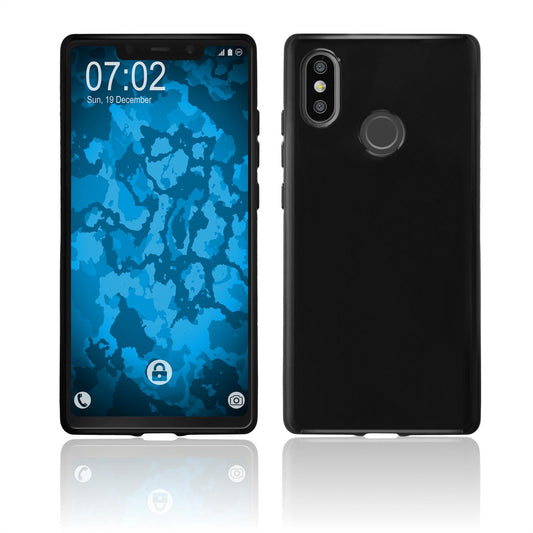 PhoneNatic Case kompatibel mit Xiaomi Mi 8 SE - schwarz Silikon Hülle  Cover
