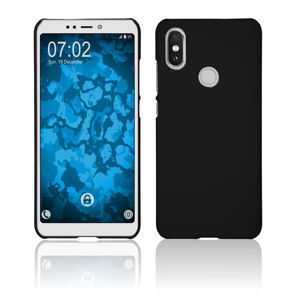 Hardcase für Xiaomi Mi A2 (Mi 6X) gummiert schwarz