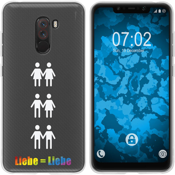 Pocophone F1 Silikon-Hülle pride Beziehung M1 Case