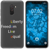 Pocophone F1 Silikon-Hülle pride Wörter M2 Case