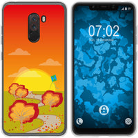 Pocophone F1 Silikon-Hülle Herbst Drache/Kite M2 Case