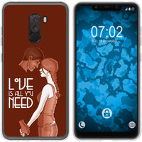 Pocophone F1 Silikon-Hülle in Love Beziehung M3 Case