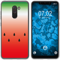 Pocophone F1 Silikon-Hülle Sommer Melone M5 Case