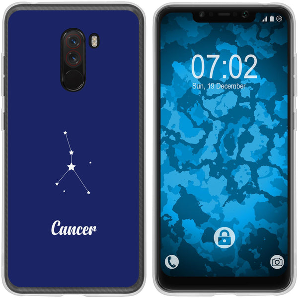 Pocophone F1 Silikon-Hülle SternzeichenCancer M3 Case