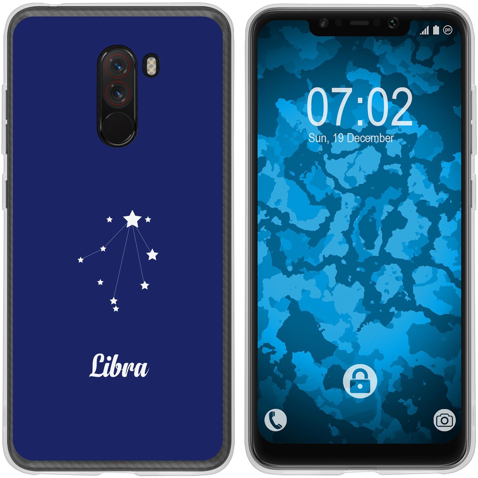 Pocophone F1 Silikon-Hülle SternzeichenLibra M9 Case
