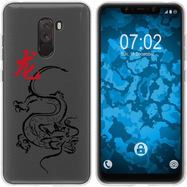 Pocophone F1 Silikon-Hülle Tierkreis Chinesisch M5 Case