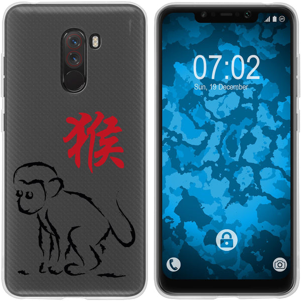 Pocophone F1 Silikon-Hülle Tierkreis Chinesisch M9 Case