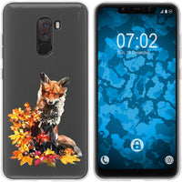 Pocophone F1 Silikon-Hülle Vektor Tiere Fuchs M10 Case