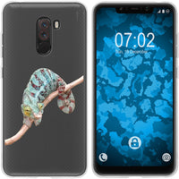 Pocophone F1 Silikon-Hülle Vektor Tiere Camelion M7 Case