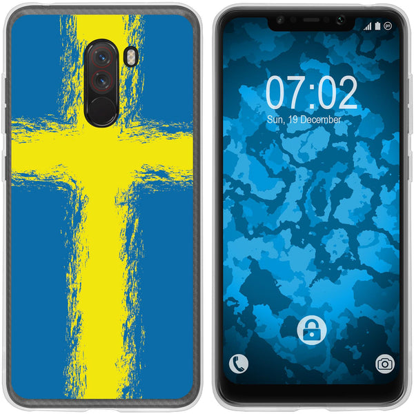 Pocophone F1 Silikon-Hülle WM Schweden M12 Case