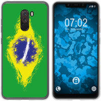 Pocophone F1 Silikon-Hülle WM Brasilien M3 Case