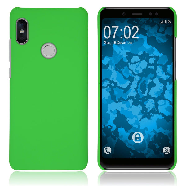 Hardcase für Xiaomi Redmi Note 5 Pro gummiert grün