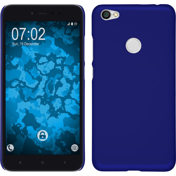 Hardcase für Xiaomi Redmi Note 5A gummiert blau