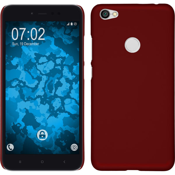 Hardcase für Xiaomi Redmi Note 5A gummiert rot