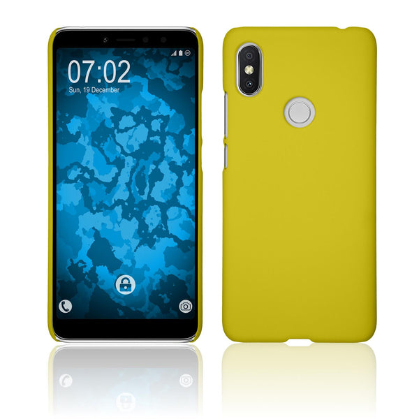 Hardcase für Xiaomi Redmi S2 gummiert gelb