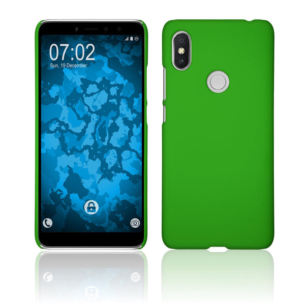 Hardcase für Xiaomi Redmi S2 gummiert grün