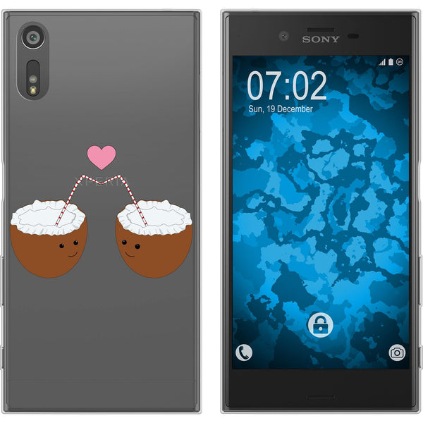 Xperia XZs Silikon-Hülle Sommer Coconuts M3 Case