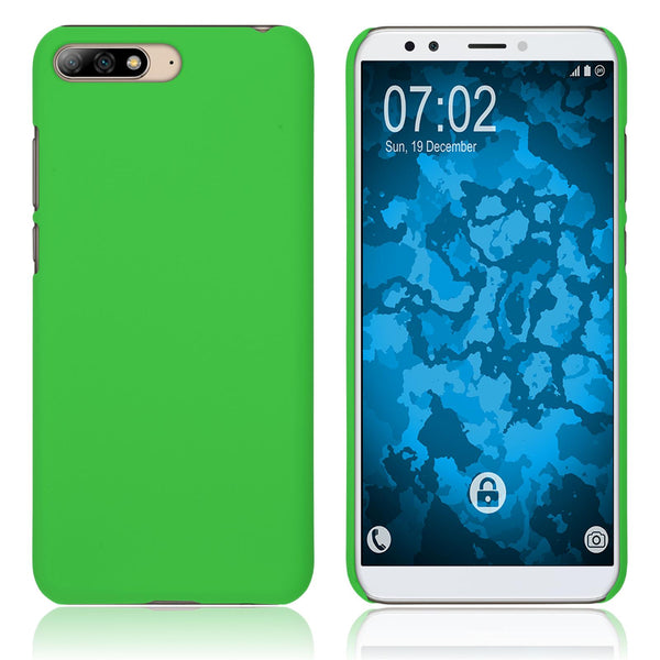 Hardcase für Huawei Y6 (2018) gummiert grün