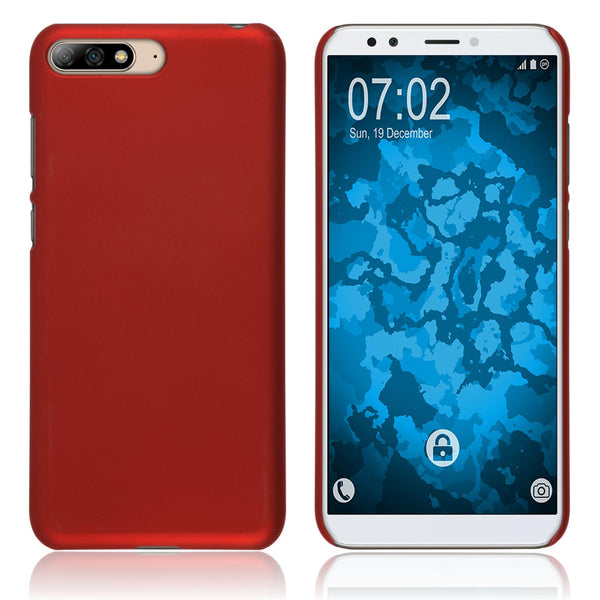 Hardcase für Huawei Y6 (2018) gummiert rot
