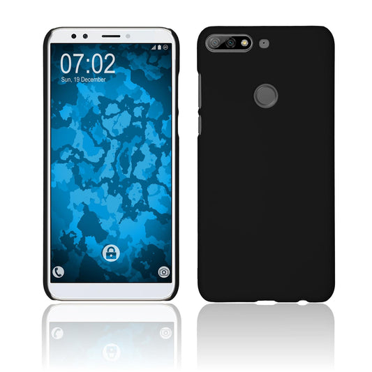Hardcase für Huawei Y7 Prime (2018) gummiert schwarz